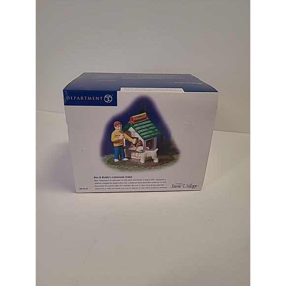 Dept 56 Accessories Ben And Buddy's Lemonade Stand Ceramic Snow Village 55144 - Picture 8 of 11